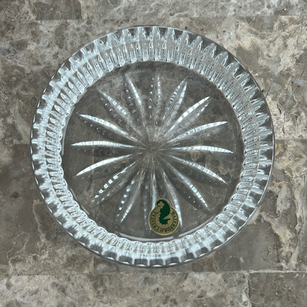 Waterford wine coaster